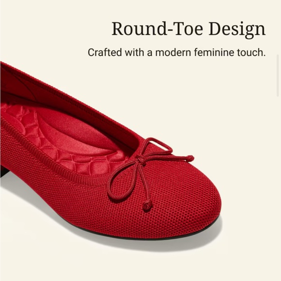 Vivaia Round-Toe Small Bow Block Heels (Bianca) - Picture 13 of 16